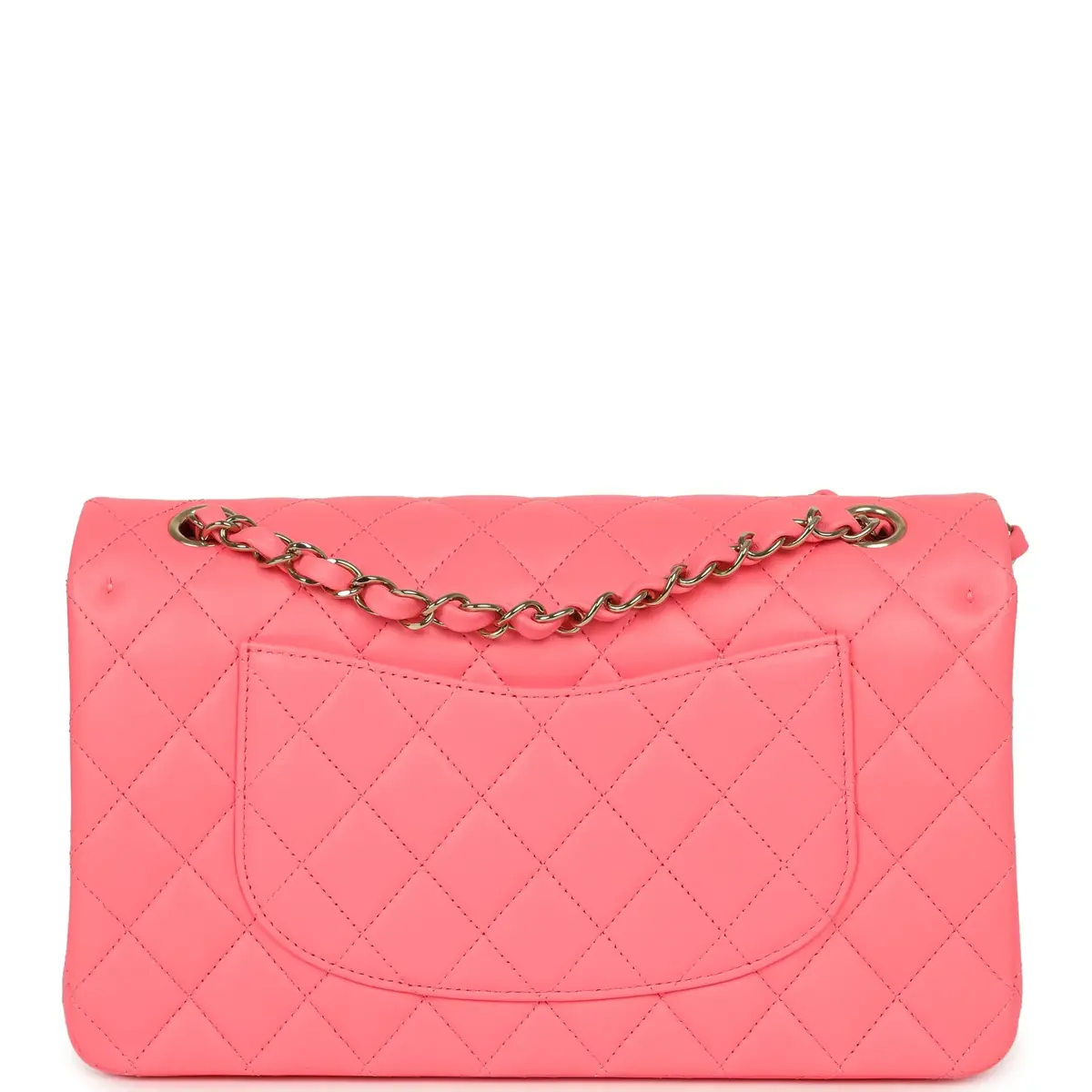 Chanel Chanel Medium "Hollywood Charms" Classic Double Flap Bag Coral Lambskin Gold Hardware | Thumbnail 4