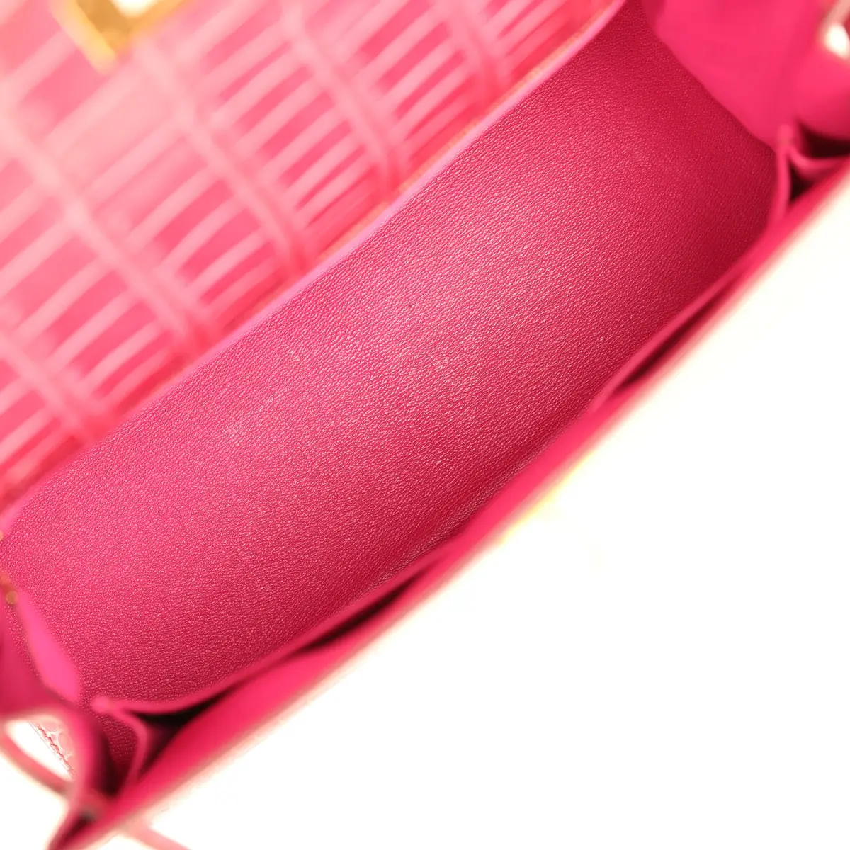 HERMÈS Pre-owned Hermes Kelly Sellier 28 Fuchsia Shiny Porosus Crocodile Gold Hardware | Thumbnail 8 HERMÈS Pre-owned Hermes Kelly Sellier 28 Fuchsia Shiny Porosus Crocodile Gold Hardware | Thumbnail 8