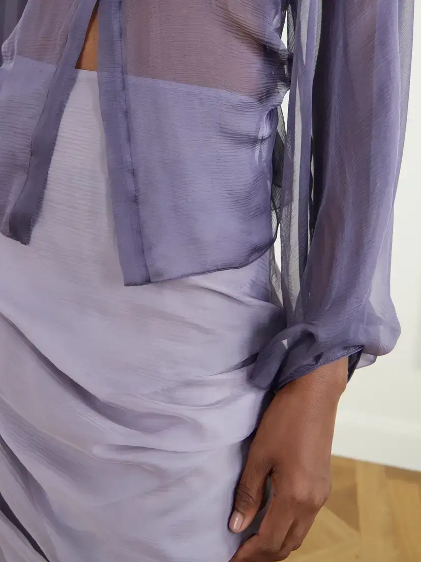 Pauline Dujancourt Alyona Cut-out Silk Blouse | Thumbnail 5