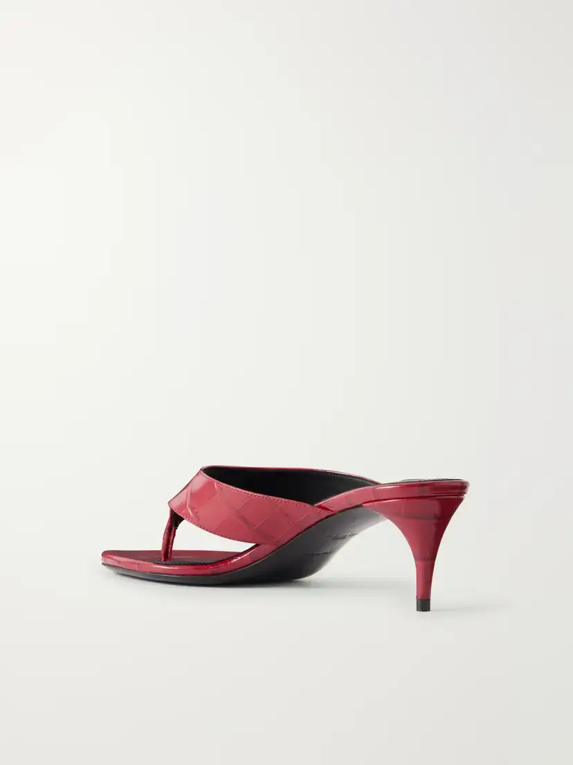 Alaïa Infra 55 Croc-effect Leather Thong Sandals | Thumbnail 3 Alaïa Infra 55 Croc-effect Leather Thong Sandals | Thumbnail 3