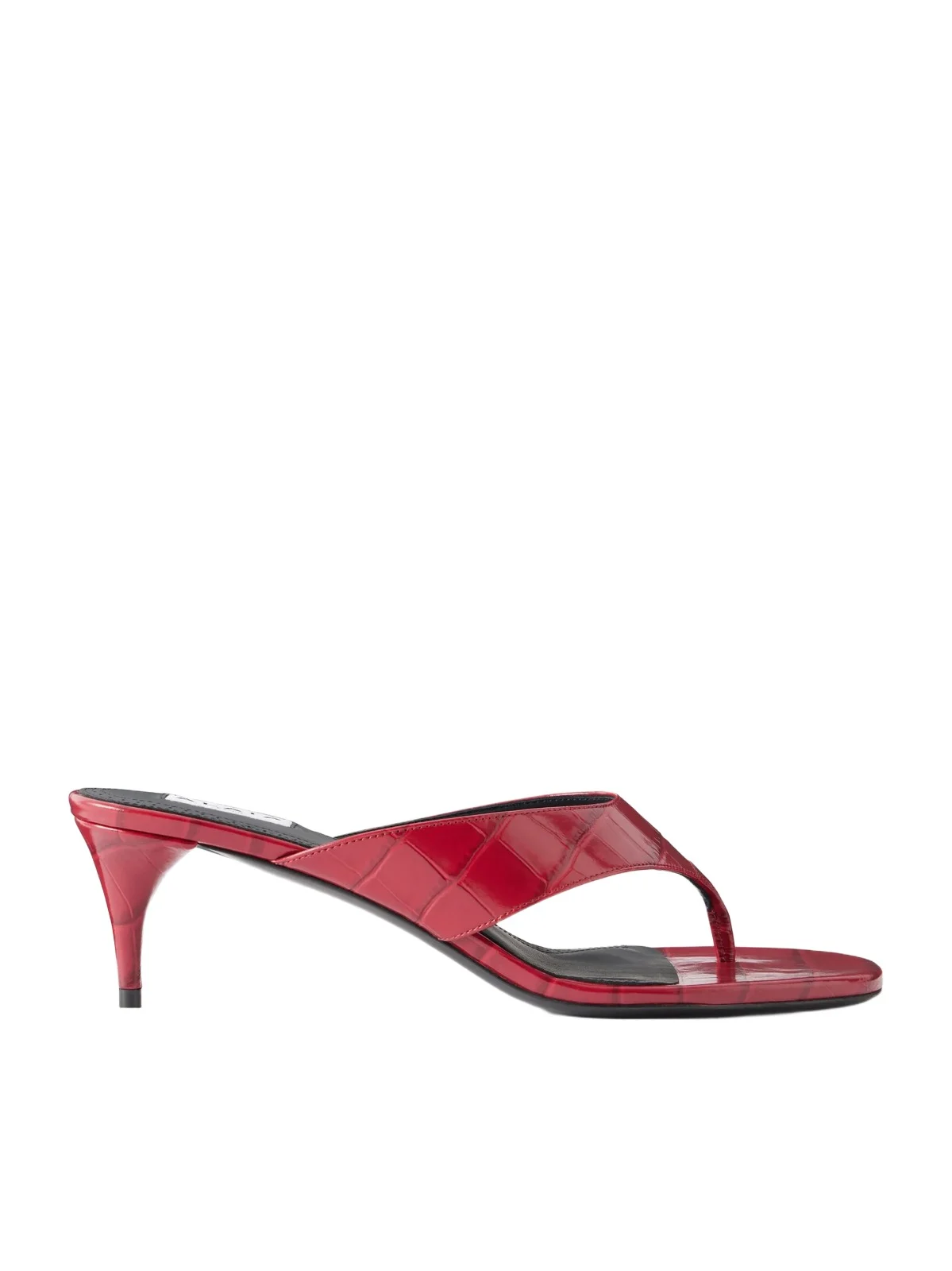 Infra 55 Croc-effect Leather Thong Sandals Infra 55 Croc-effect Leather Thong Sandals