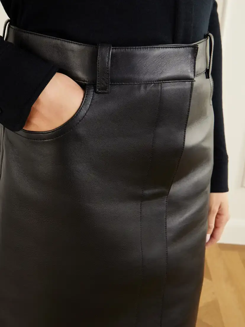 Courrèges Leather Knee-length Skirt | Thumbnail 5 Courrèges Leather Knee-length Skirt | Thumbnail 5