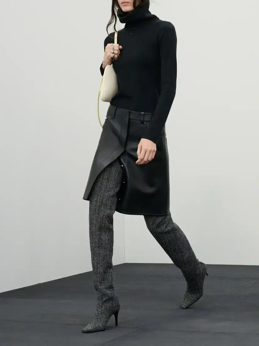 Courrèges Leather Knee-length Skirt | Thumbnail 6 Courrèges Leather Knee-length Skirt | Thumbnail 6