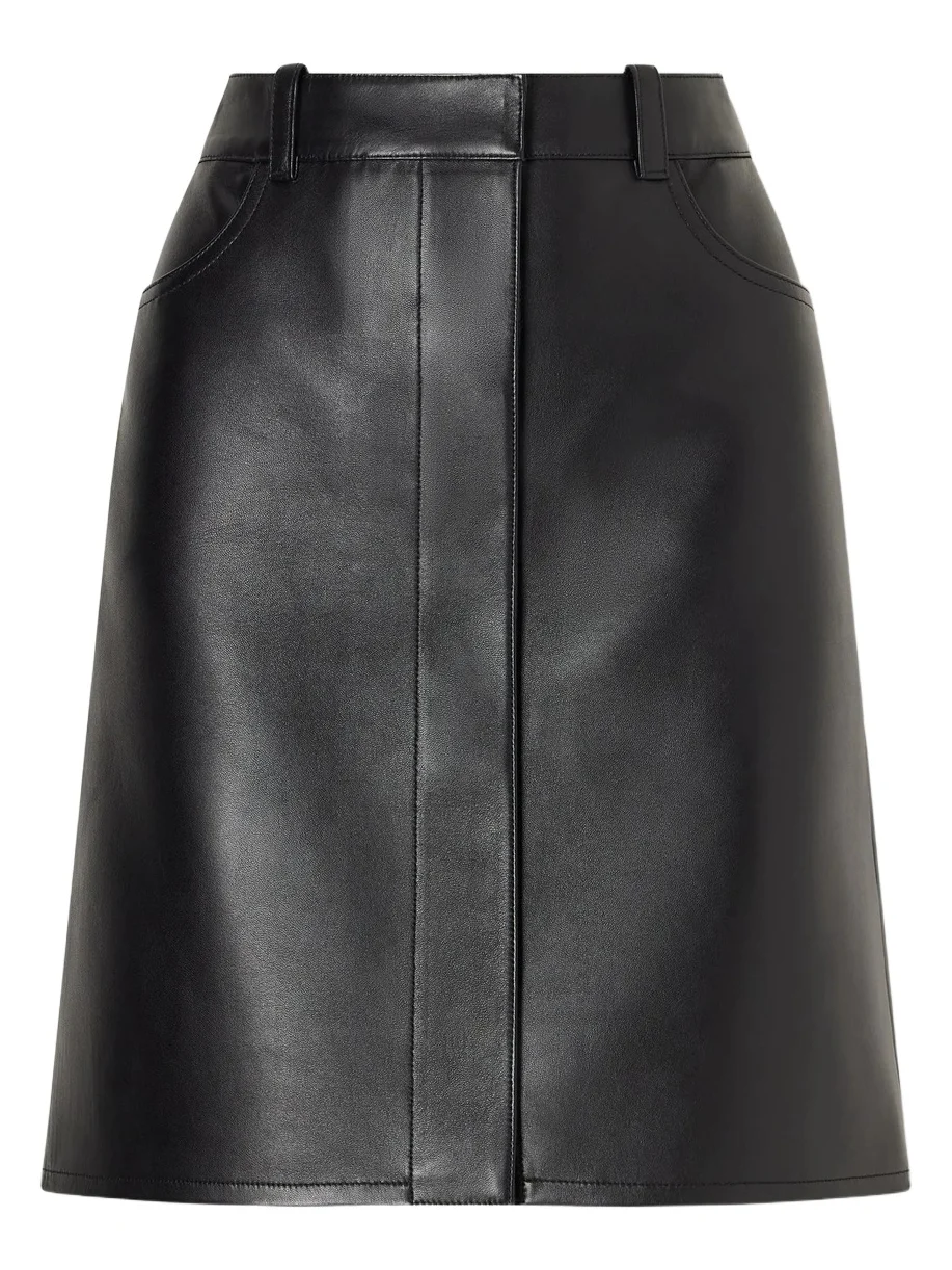 Leather Knee-length Skirt Leather Knee-length Skirt
