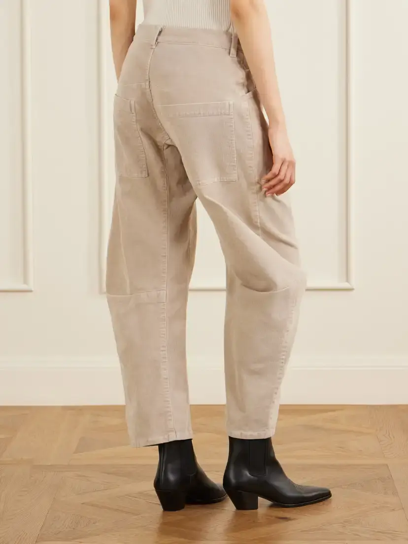 Nili Lotan Shon Cotton-blend Twill Barrel-leg Pants | Thumbnail 4 Nili Lotan Shon Cotton-blend Twill Barrel-leg Pants | Thumbnail 4