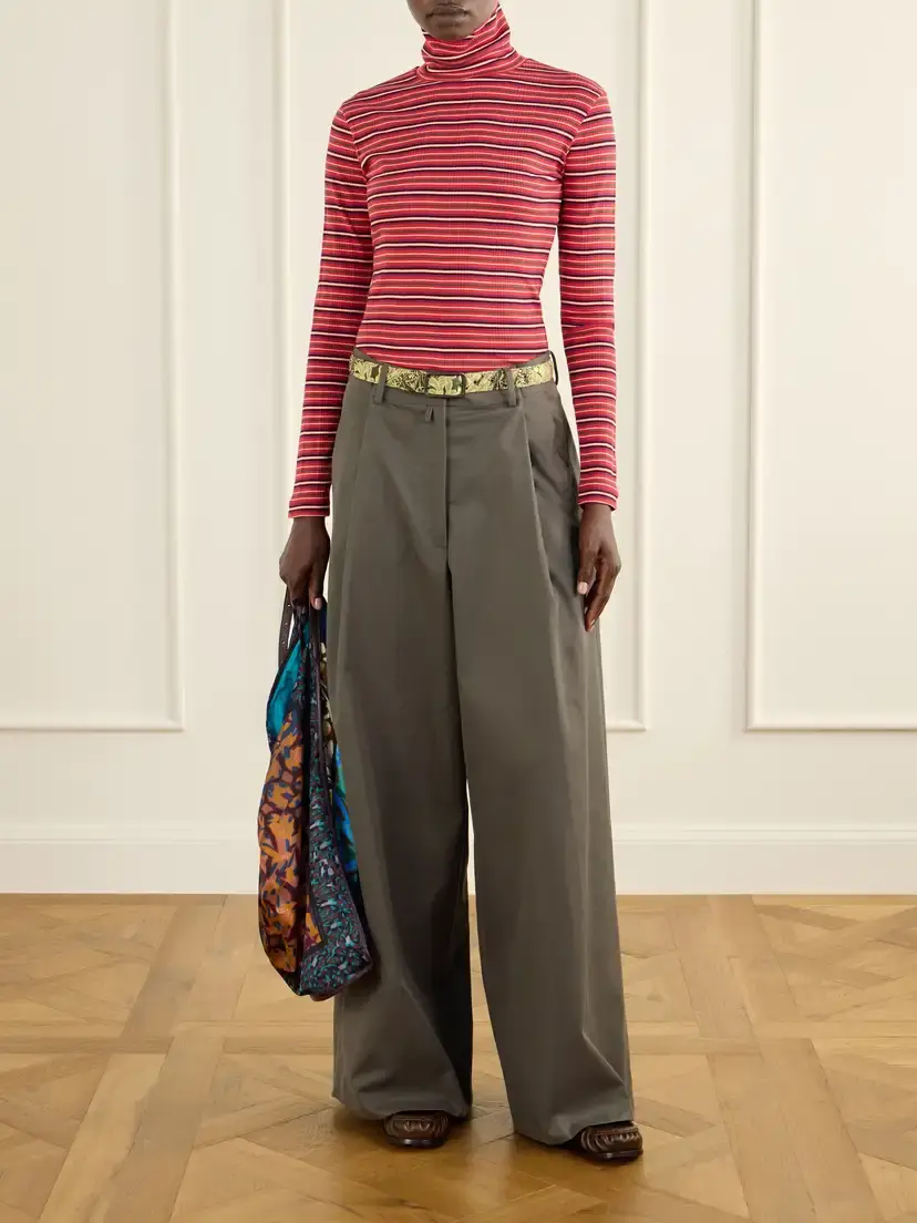 Dries Van Noten Cotton-twill Wide-leg Pants | Thumbnail 2