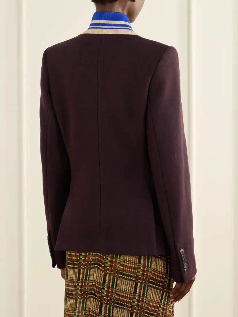 Dries Van Noten Striped Wool-blend Jacket | Thumbnail 4 Dries Van Noten Striped Wool-blend Jacket | Thumbnail 4