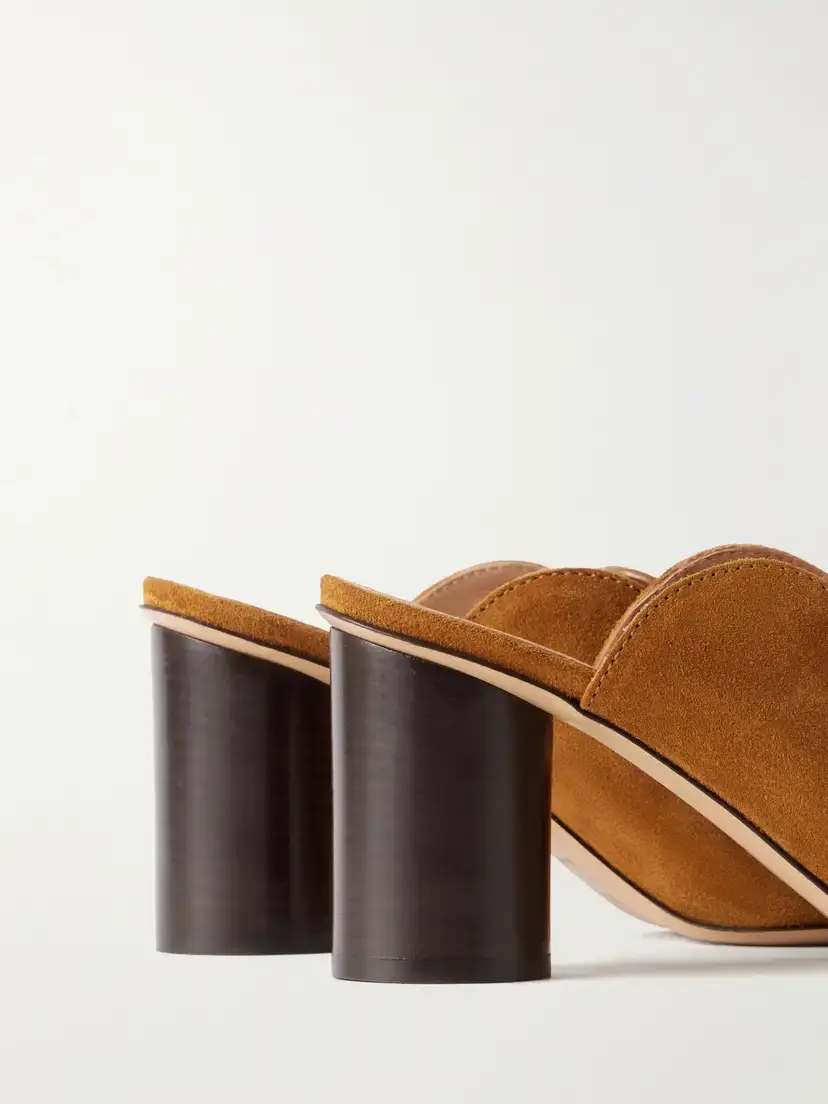 JW Anderson Leather-trimmed Suede Mules | Thumbnail 5 JW Anderson Leather-trimmed Suede Mules | Thumbnail 5