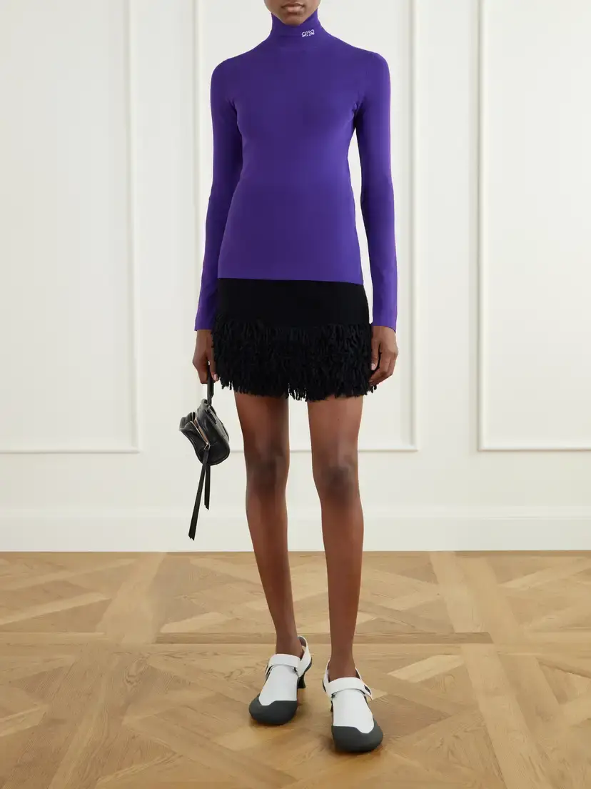 Loewe Logo-embroidered Ribbed T-shirt | Thumbnail 2