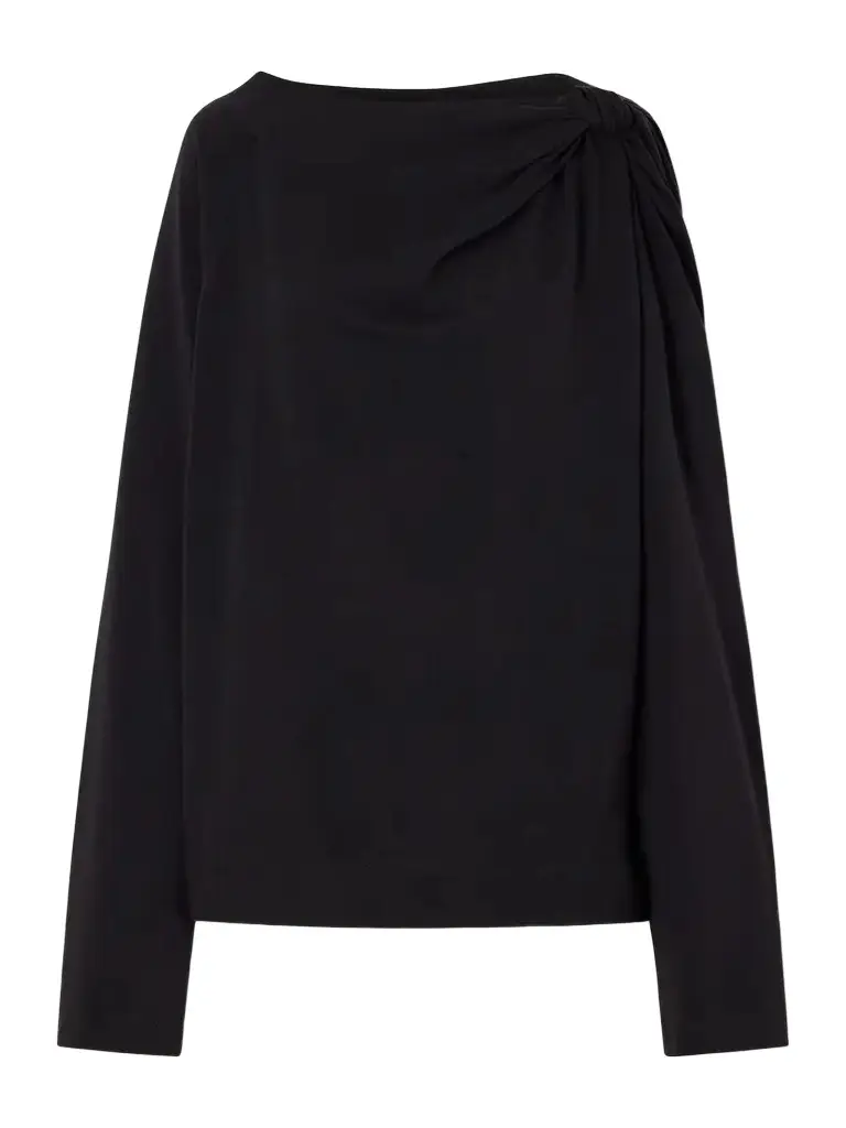Dries Van Noten Gathered Cotton-jersey T-shirt | Image 1 Dries Van Noten Gathered Cotton-jersey T-shirt | Image 1