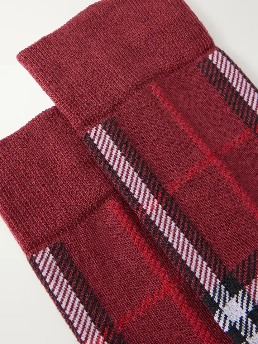 Burberry Check Cotton-blend Socks | Thumbnail 2 Burberry Check Cotton-blend Socks | Thumbnail 2