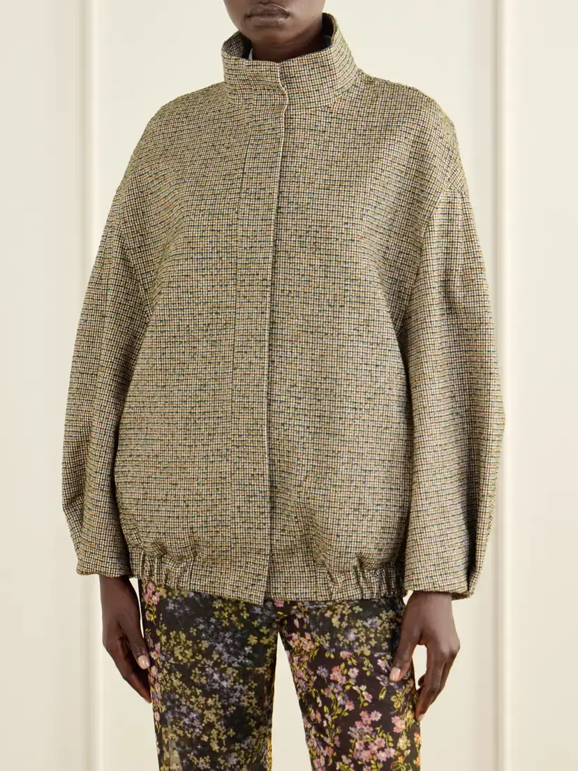 Dries Van Noten Checked Bouclé Jacket | Thumbnail 3 Dries Van Noten Checked Bouclé Jacket | Thumbnail 3