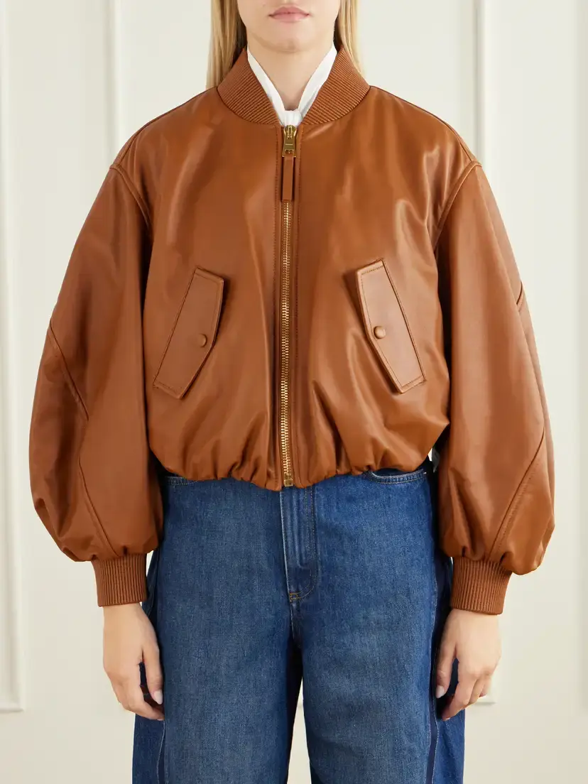 Givenchy Leather Cropped Jacket | Thumbnail 3