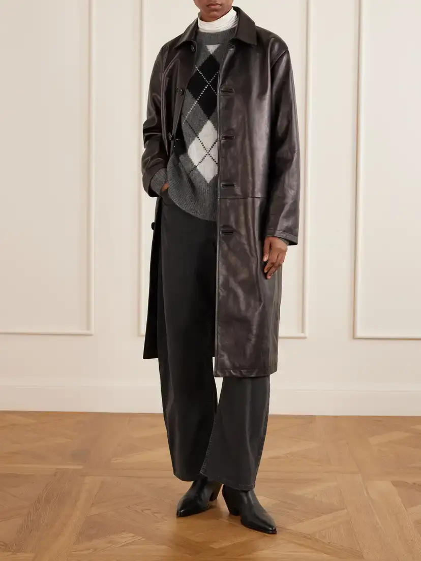Nili Lotan Donnika Argyle Cashmere And Silk-blend Sweater - Gray | Thumbnail 2 Nili Lotan Donnika Argyle Cashmere And Silk-blend Sweater - Gray | Thumbnail 2