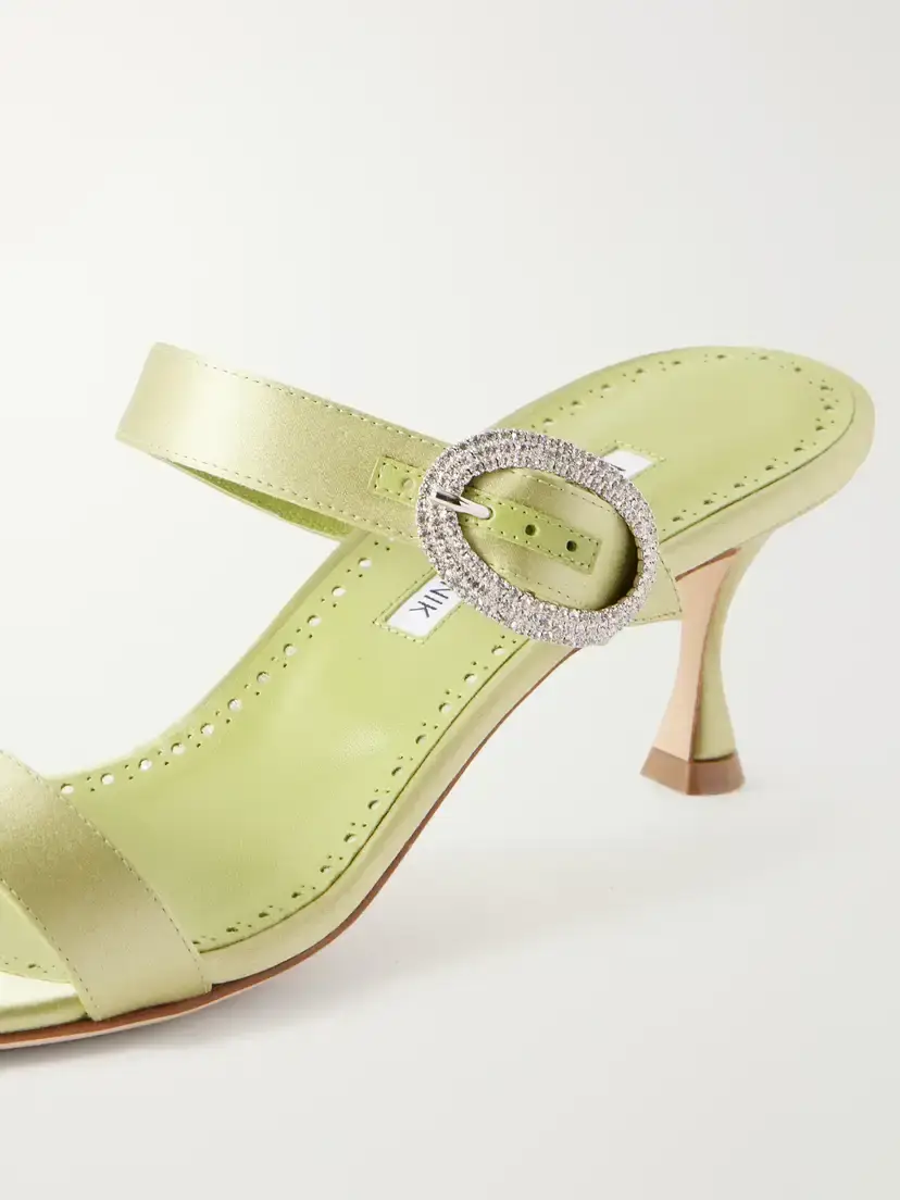 Manolo Blahnik Zutosanmu 50 Crystal-embellished Satin Sandals | Thumbnail 5 Manolo Blahnik Zutosanmu 50 Crystal-embellished Satin Sandals | Thumbnail 5