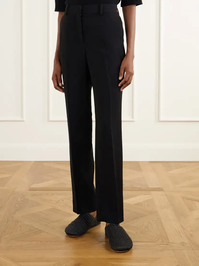 Theory Crepe Straight-leg Pants | Thumbnail 3 Theory Crepe Straight-leg Pants | Thumbnail 3