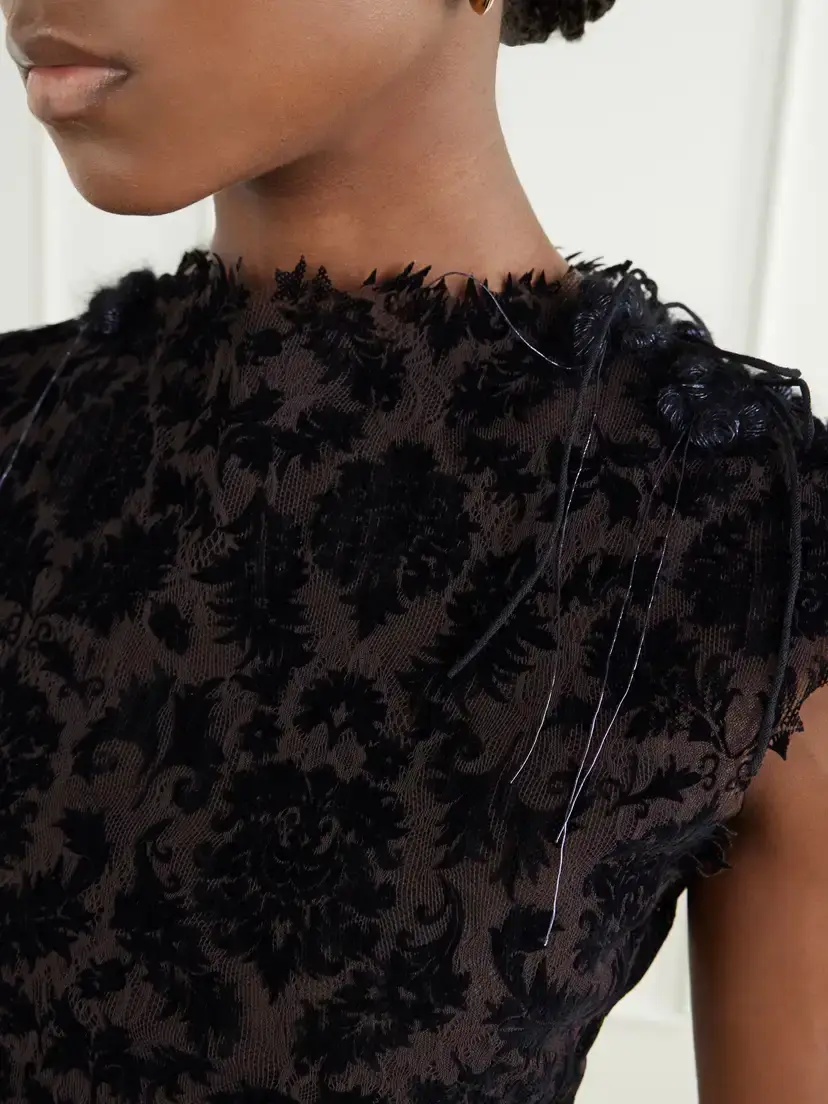 Pauline Dujancourt Najia Asymmetric Lace Midi Dress | Thumbnail 5 Pauline Dujancourt Najia Asymmetric Lace Midi Dress | Thumbnail 5