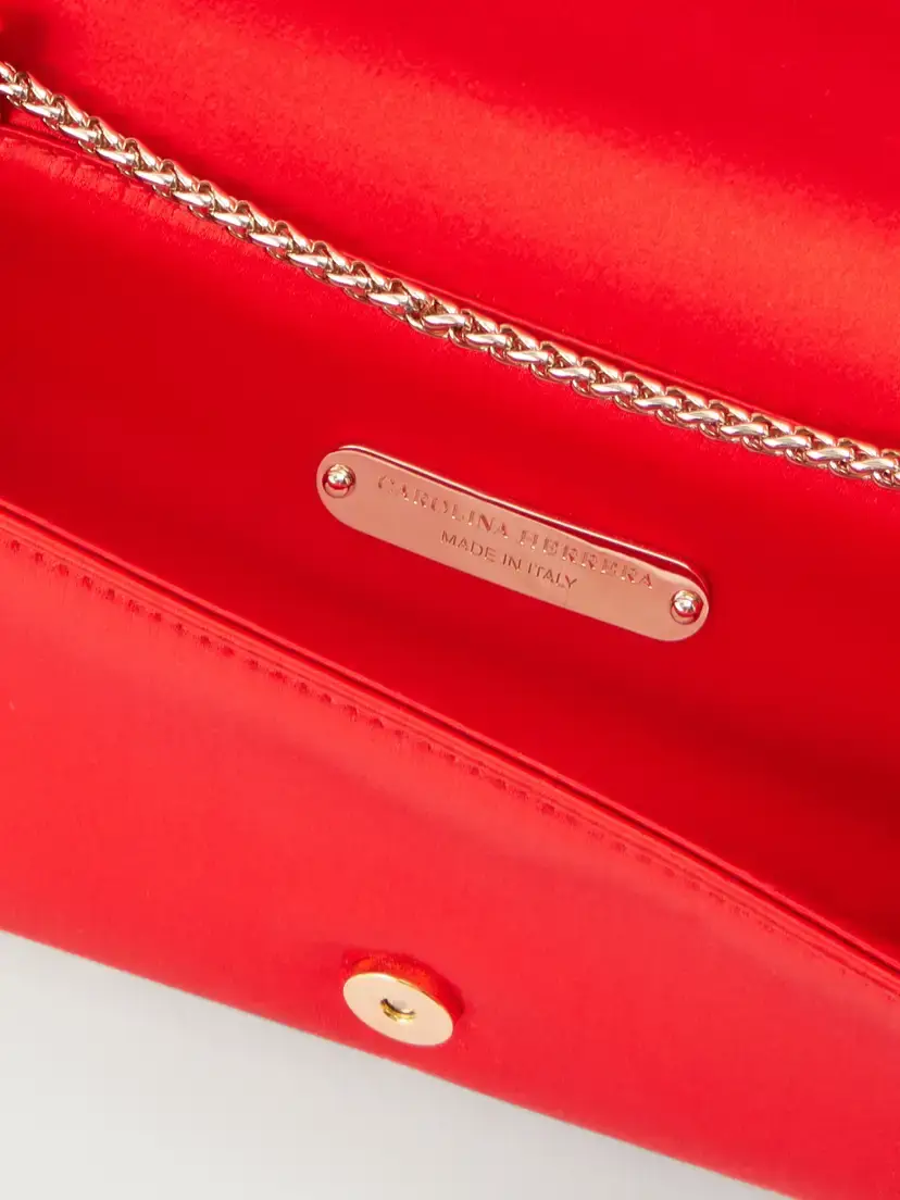 Carolina Herrera Margaret Ribbon-detailed Satin Clutch | Thumbnail 5 Carolina Herrera Margaret Ribbon-detailed Satin Clutch | Thumbnail 5