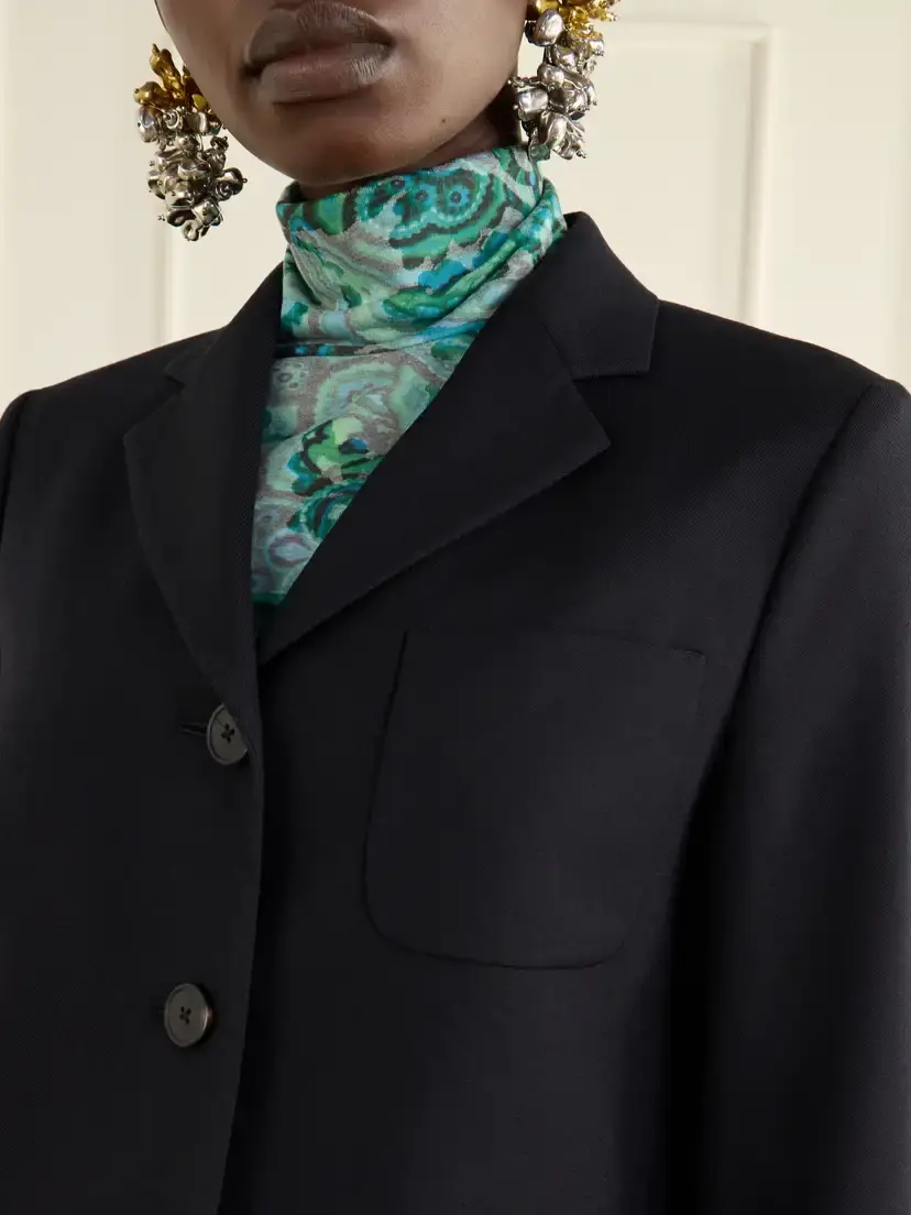 Dries Van Noten Wool-crepe Blazer | Thumbnail 5 Dries Van Noten Wool-crepe Blazer | Thumbnail 5