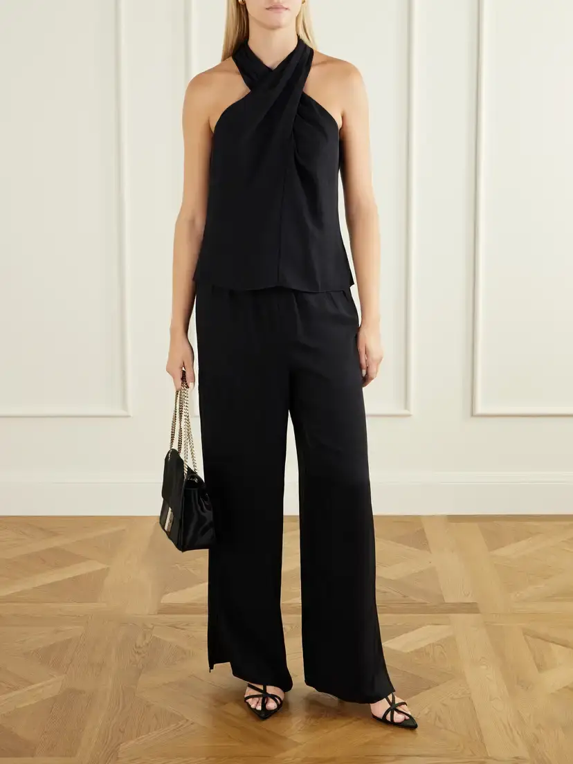 Theory Crepe Halterneck Top | Thumbnail 2