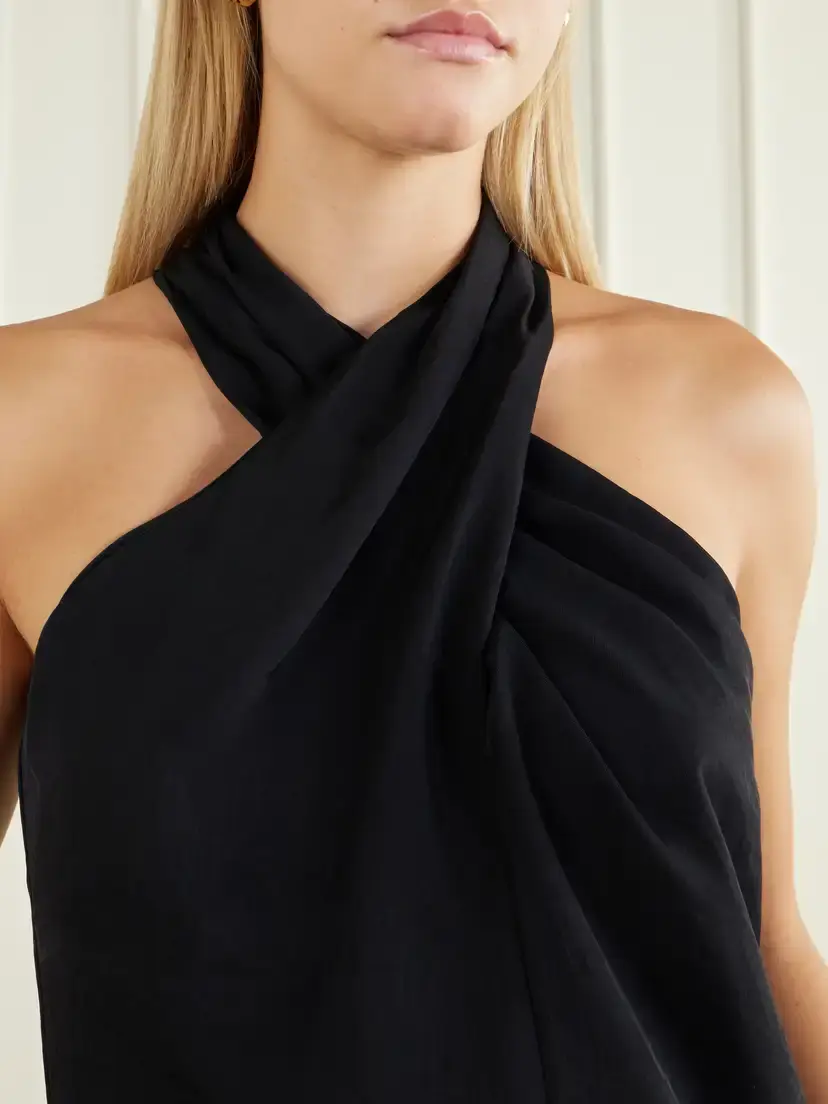 Theory Crepe Halterneck Top | Thumbnail 5