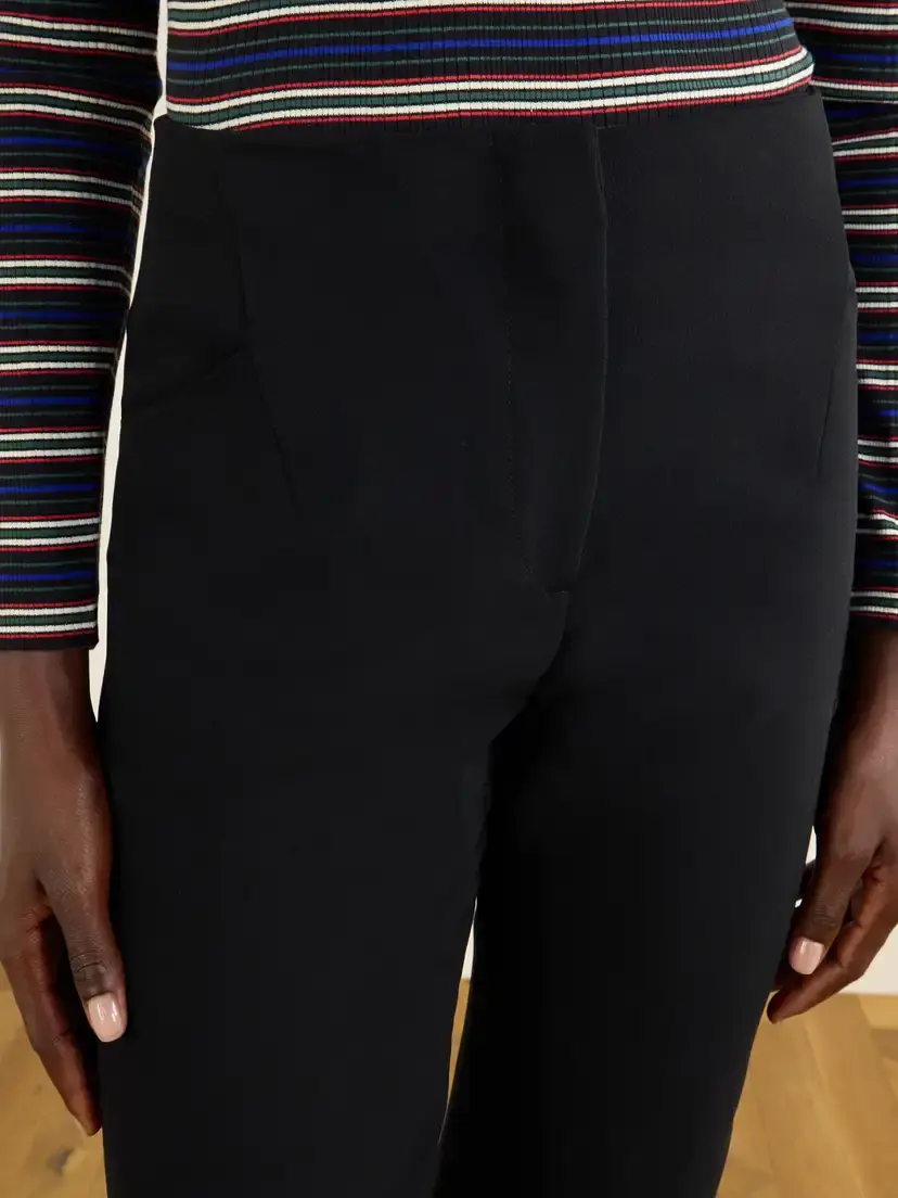 Dries Van Noten Crepe Straight-leg Cropped Pants | Thumbnail 5 Dries Van Noten Crepe Straight-leg Cropped Pants | Thumbnail 5