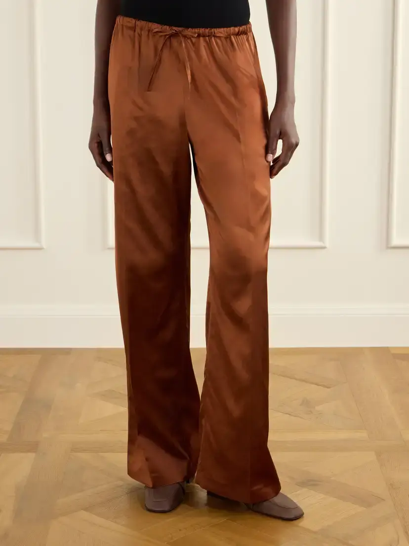 Dries Van Noten Puvis Wide-leg Satin Pants | Thumbnail 3 Dries Van Noten Puvis Wide-leg Satin Pants | Thumbnail 3