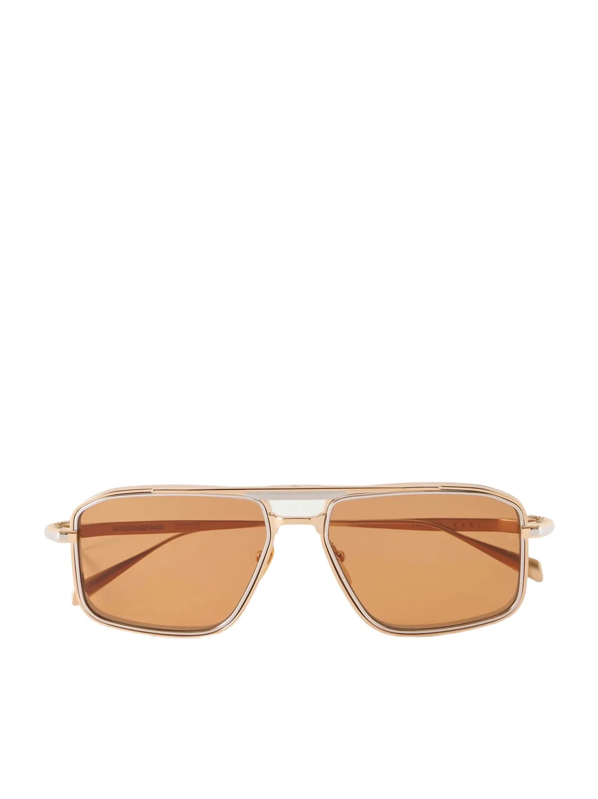 Earl Aviator-style Gold-tone Sunglasses