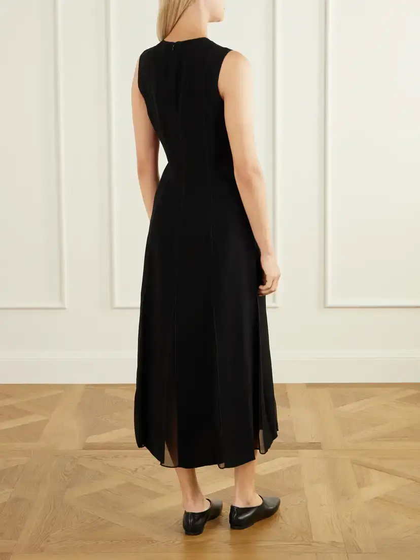 Ulla Johnson Laure Crepe And Chiffon Midi Dress | Thumbnail 3