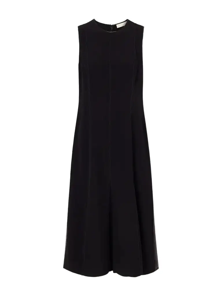 Laure Crepe And Chiffon Midi Dress
