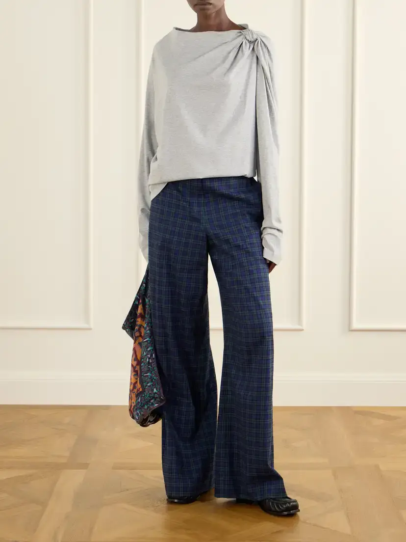 Dries Van Noten Gathered Cotton-jersey T-shirt | Thumbnail 2 Dries Van Noten Gathered Cotton-jersey T-shirt | Thumbnail 2
