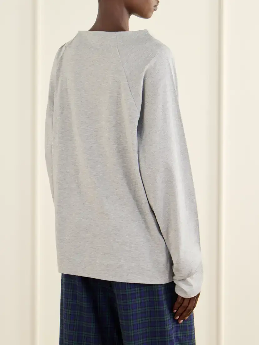 Dries Van Noten Gathered Cotton-jersey T-shirt | Thumbnail 4 Dries Van Noten Gathered Cotton-jersey T-shirt | Thumbnail 4
