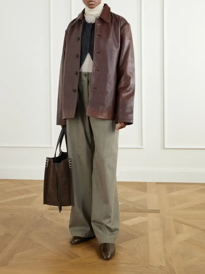 Studio Nicholson Landau Leather Jacket | Thumbnail 2 Studio Nicholson Landau Leather Jacket | Thumbnail 2