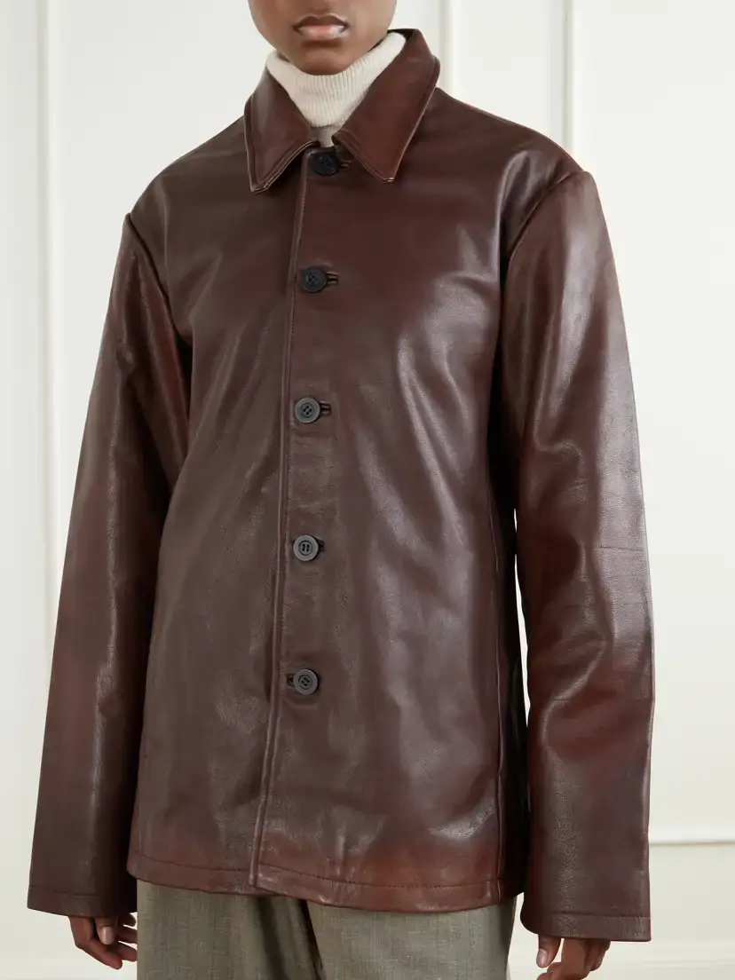 Studio Nicholson Landau Leather Jacket | Thumbnail 3 Studio Nicholson Landau Leather Jacket | Thumbnail 3