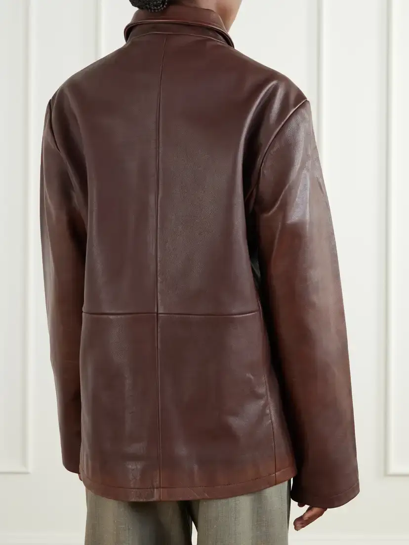 Studio Nicholson Landau Leather Jacket | Thumbnail 4 Studio Nicholson Landau Leather Jacket | Thumbnail 4