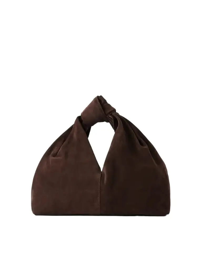 Helga Knotted Suede Clutch Helga Knotted Suede Clutch