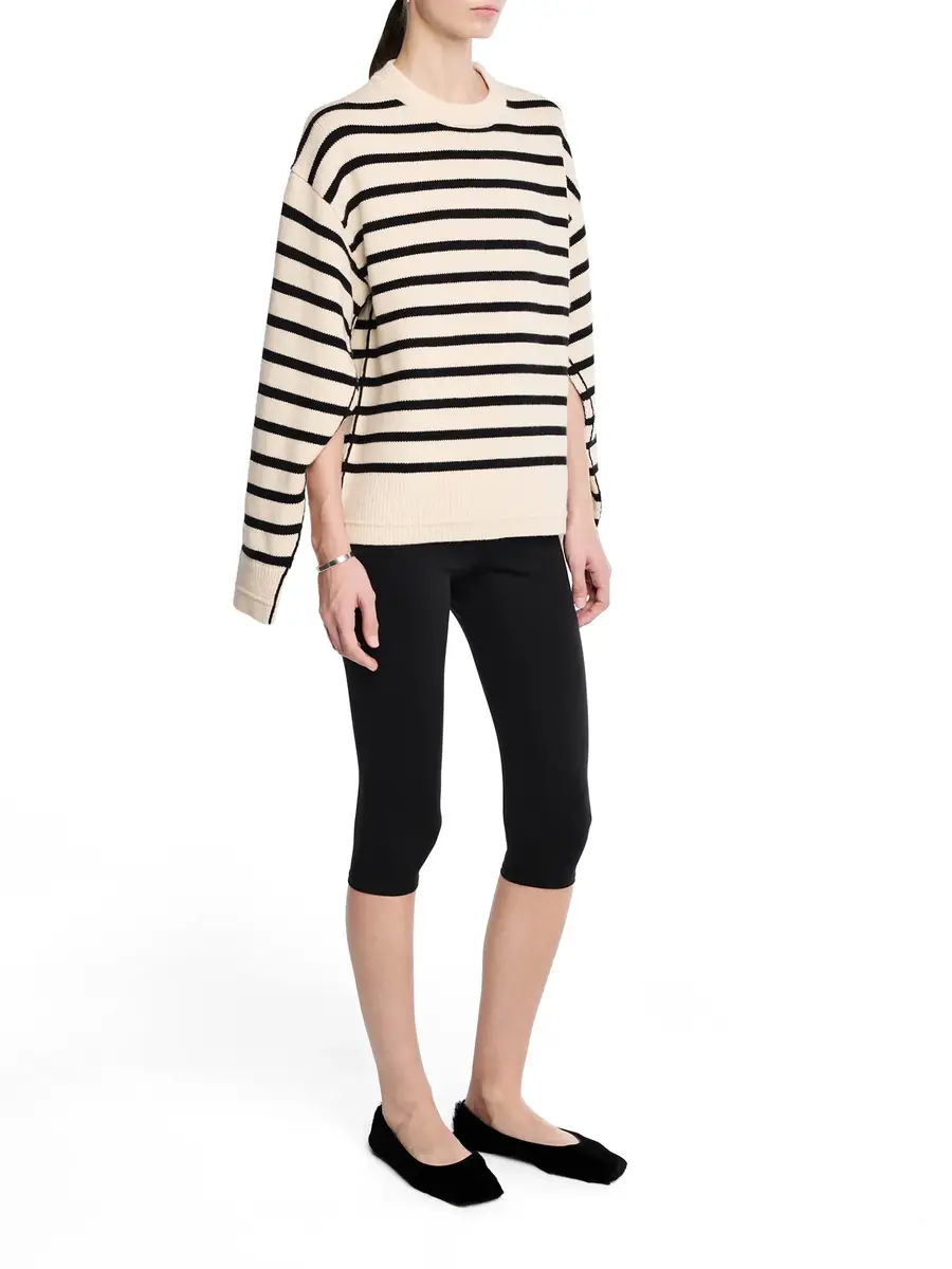 Maria McManus Ladder Stitch Crew Cashmere-Cotton Sweater | Thumbnail 3 Maria McManus Ladder Stitch Crew Cashmere-Cotton Sweater | Thumbnail 3