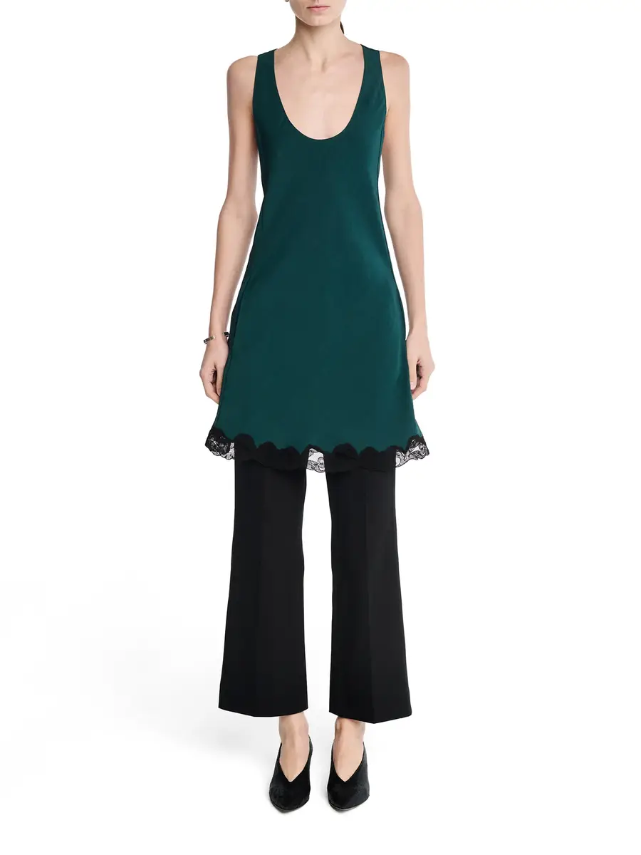 Maria McManus Scoop Bias Lace Hem Mini Dress | Thumbnail 2 Maria McManus Scoop Bias Lace Hem Mini Dress | Thumbnail 2