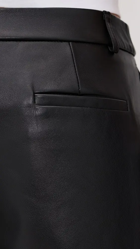 Reformation Veda Gisele Leather Low Rise Bermuda Shorts | Thumbnail 5 Reformation Veda Gisele Leather Low Rise Bermuda Shorts | Thumbnail 5