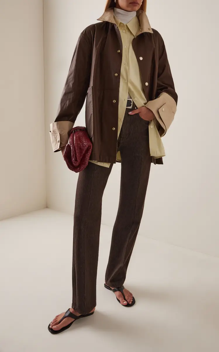 OSSOU Asha Belted Cotton Coat | Thumbnail 4 OSSOU Asha Belted Cotton Coat | Thumbnail 4