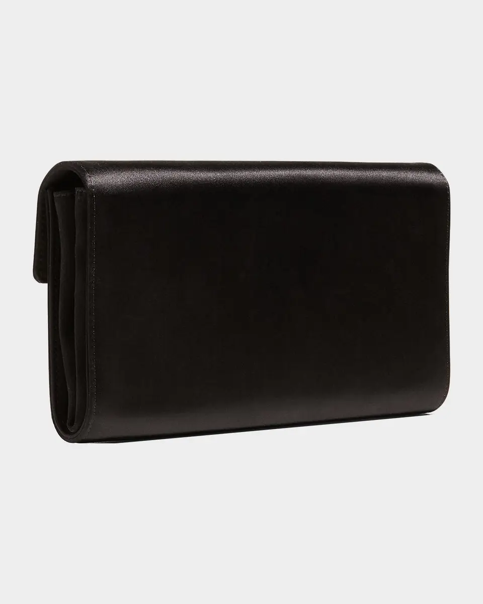 Roger Vivier Crystal Buckle Satin Clutch Bag | Thumbnail 4 Roger Vivier Crystal Buckle Satin Clutch Bag | Thumbnail 4