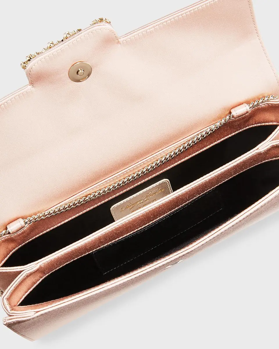 Roger Vivier Envelope Flap Flower Buckle Clutch Bag | Thumbnail 2 Roger Vivier Envelope Flap Flower Buckle Clutch Bag | Thumbnail 2