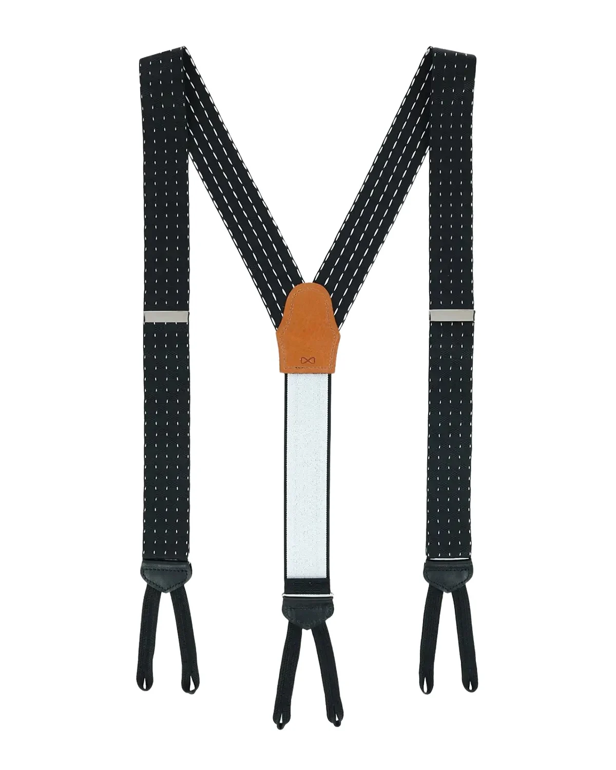 Men's Formal Pindot Silk Suspender Braces