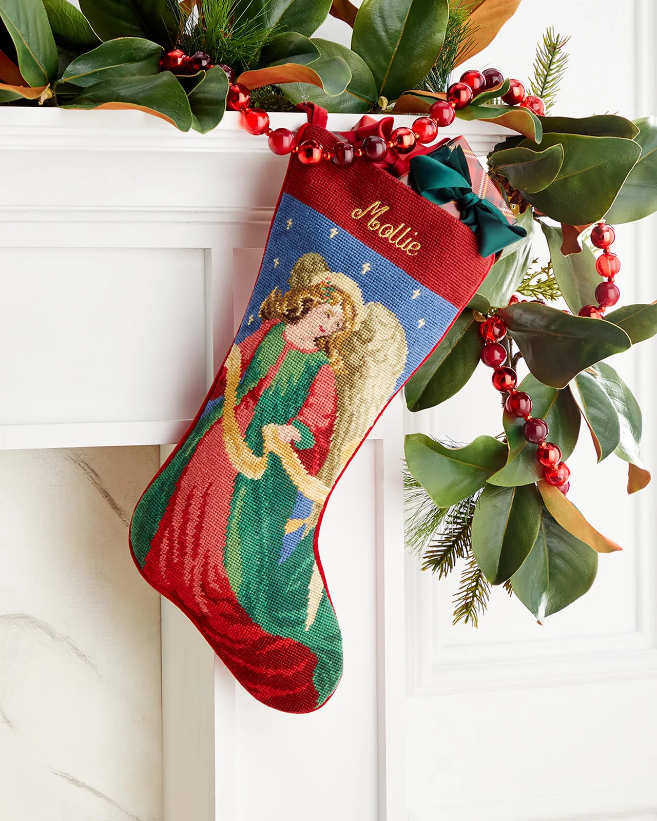 Sferra Personalized Angel Stocking, 19"