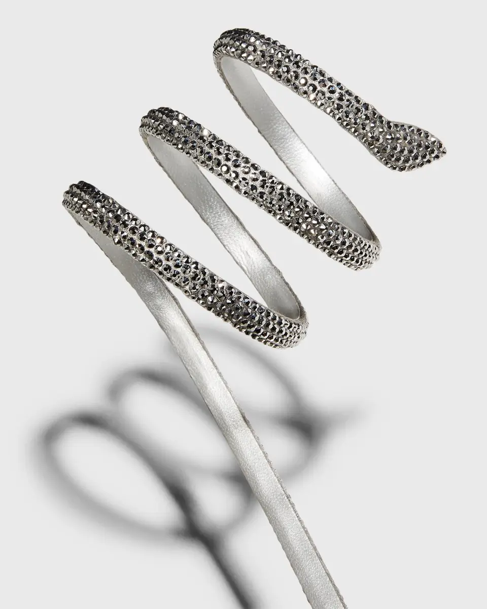 René Caovilla Strass Snake-Wrap Platform Sandals | Thumbnail 5 René Caovilla Strass Snake-Wrap Platform Sandals | Thumbnail 5