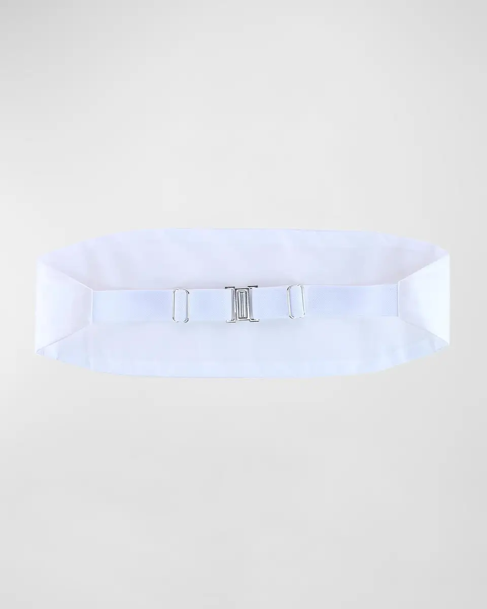Trafalgar Men's Sutton Pleated Satin Cummerbund | Thumbnail 3 Trafalgar Men's Sutton Pleated Satin Cummerbund | Thumbnail 3