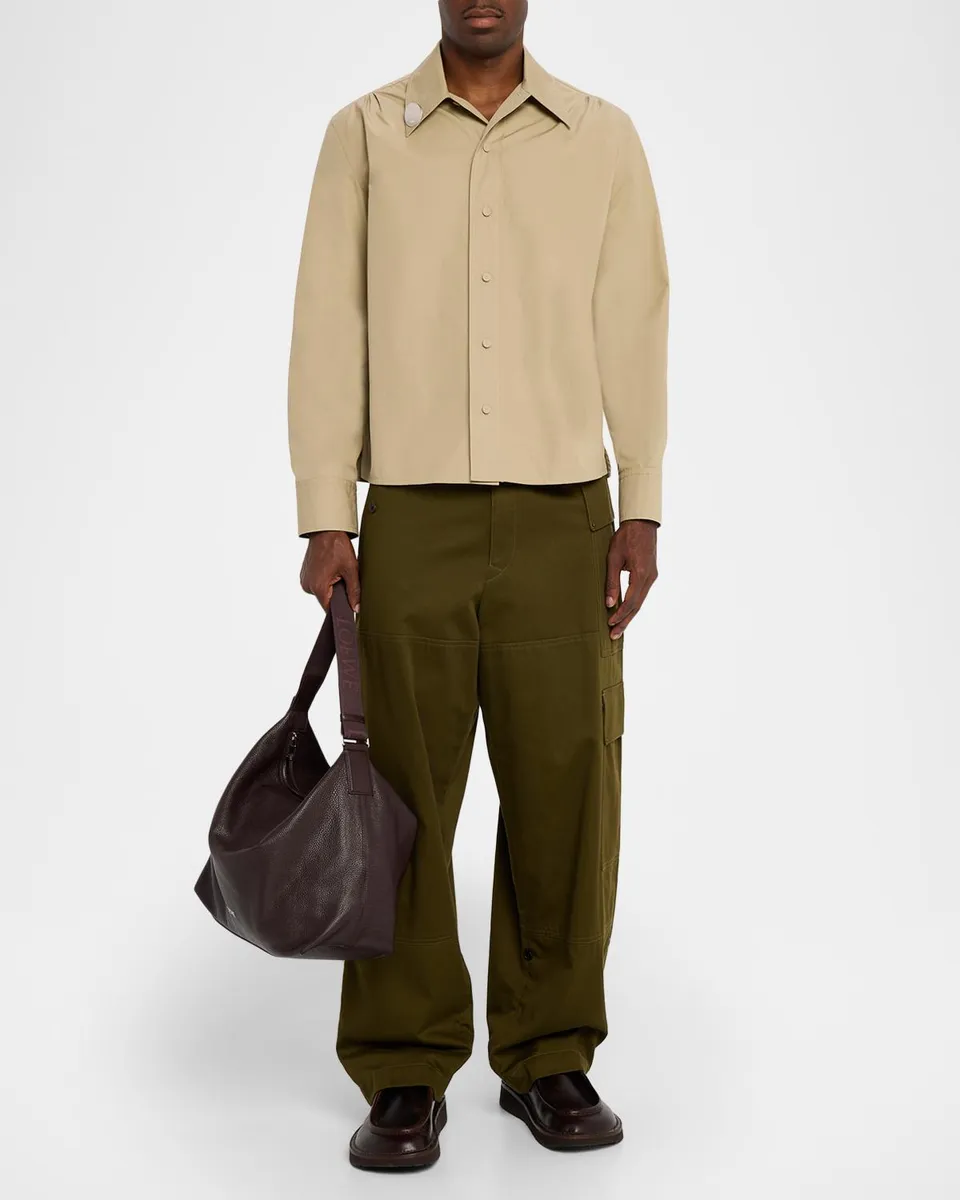 Loewe Men's Cubi Leather Crossbody Bag | Thumbnail 5 Loewe Men's Cubi Leather Crossbody Bag | Thumbnail 5