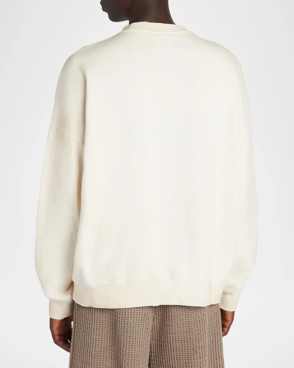 Golden Goose Men's Star Cotton VCE-Embroidered Oversized Sweatshirt | Thumbnail 3 Golden Goose Men's Star Cotton VCE-Embroidered Oversized Sweatshirt | Thumbnail 3