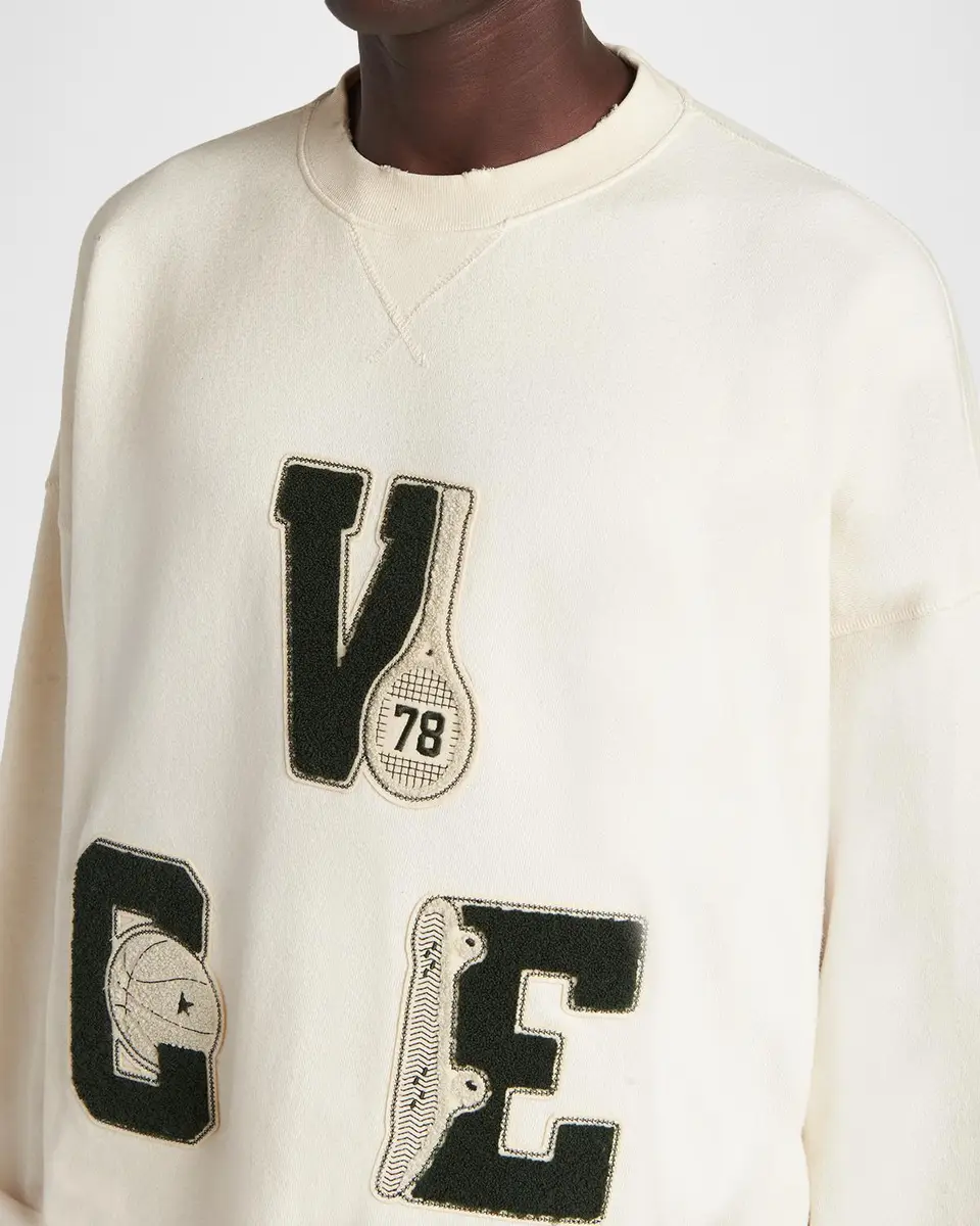Golden Goose Men's Star Cotton VCE-Embroidered Oversized Sweatshirt | Thumbnail 5 Golden Goose Men's Star Cotton VCE-Embroidered Oversized Sweatshirt | Thumbnail 5