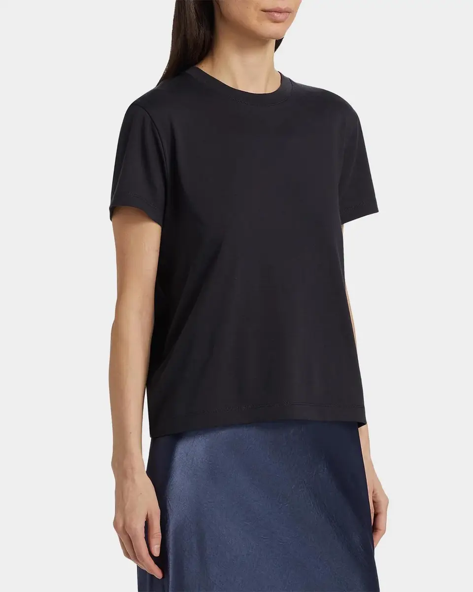 Vince Short-Sleeve Pima Cotton Crewneck T-Shirt | Thumbnail 7 Vince Short-Sleeve Pima Cotton Crewneck T-Shirt | Thumbnail 7